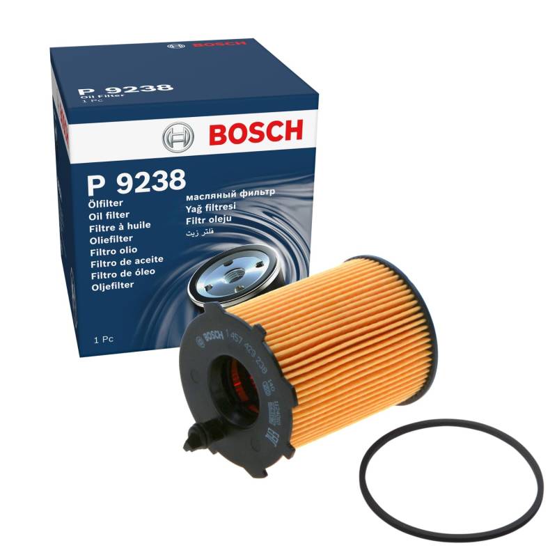 Bosch P9238 Ölfilter für Autos - trennt Ruß- und Metallpartikel vom Motoröl - ermöglicht zuverlässige Motorschmierung von Bosch Automotive