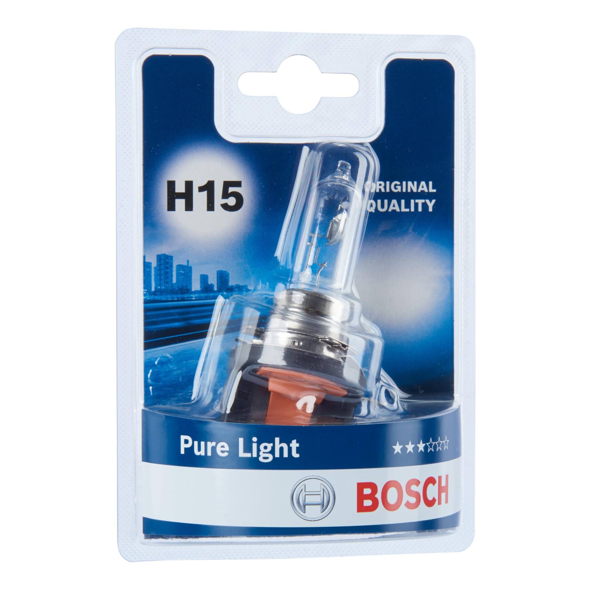 Bosch H15 Pure Light Lampe - 12 V 15/55 W PGJ23t-1 - 1 Stück von Bosch