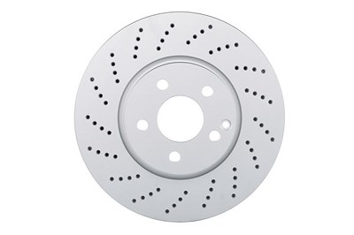 Bosch 1x Bremsscheibe Vorderachse Belüftet Gelocht [Hersteller-Nr. 0986479408] für Mercedes-Benz von Bosch