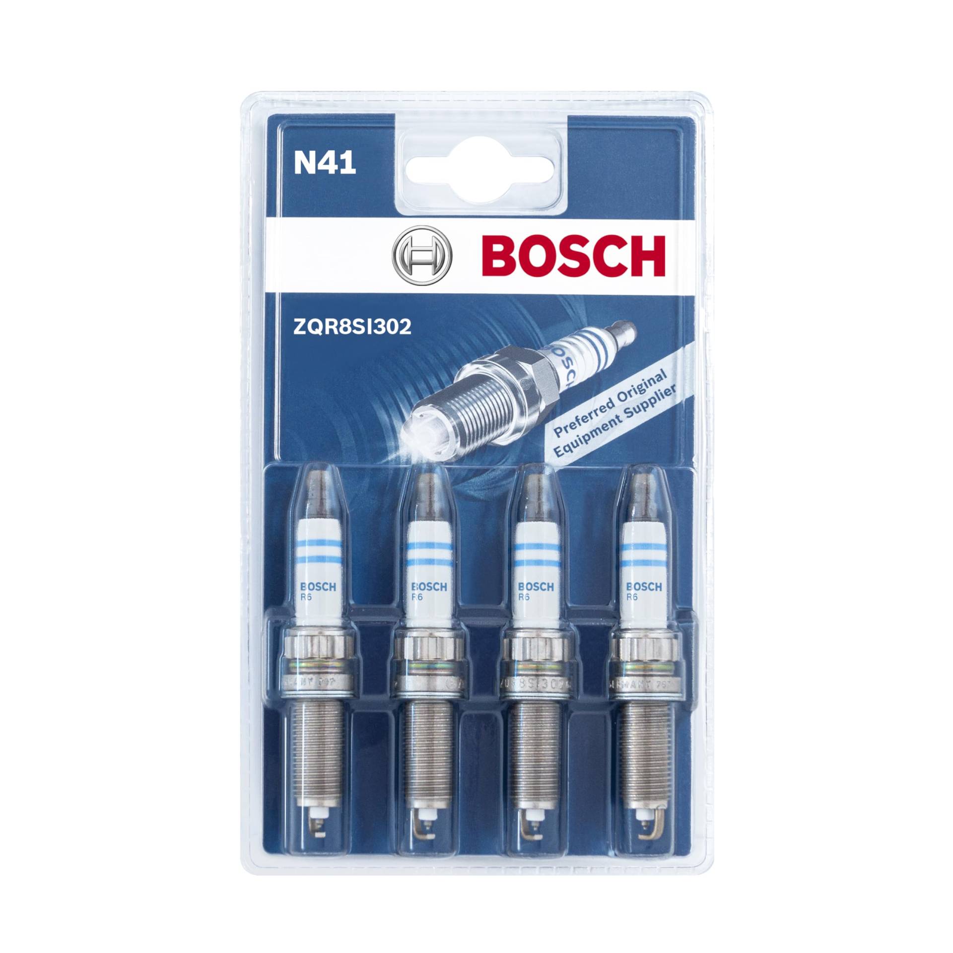 Bosch ZQR8SI302 (N41) - Zündkerzen Iridium - 4er Set von Bosch Automotive