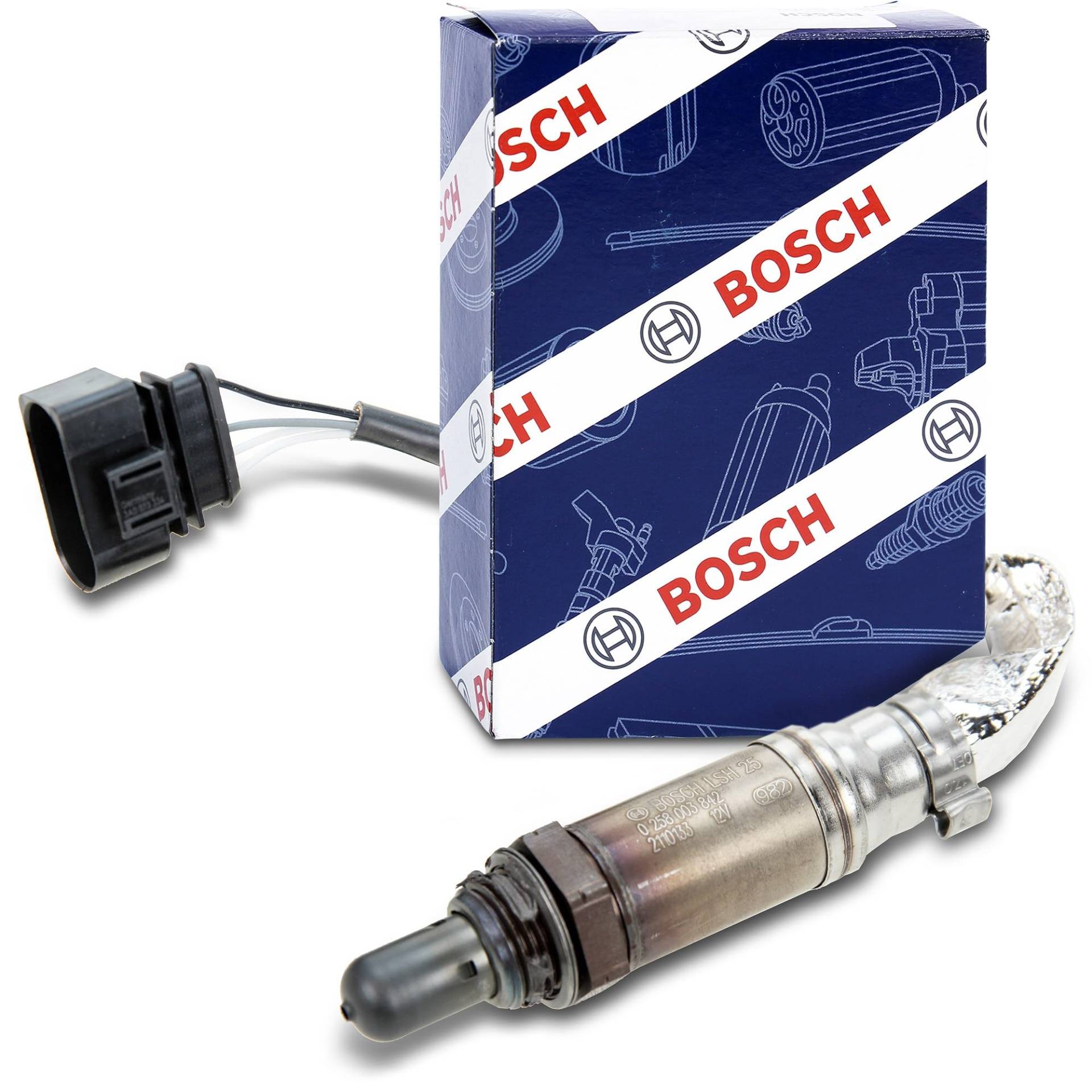 Bosch 0258003842 - Lambdasonde mit fahrzeugspezifischem Stecker von Bosch Automotive