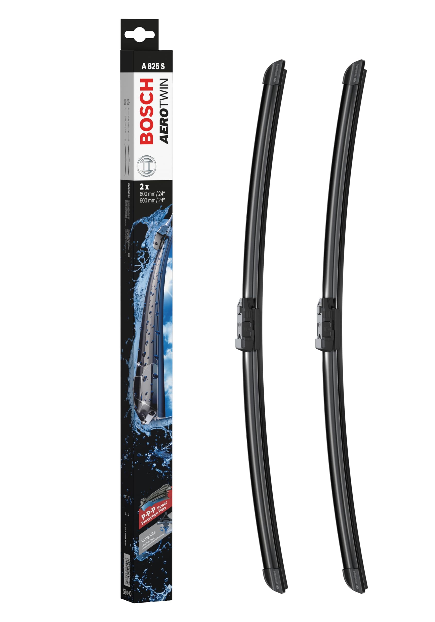 Bosch Scheibenwischer Aerotwin A825S, Länge: 600mm/600mm – Set für Frontscheibe Bosch Scheibenwischer Aerotwin A825S, Länge: 600mm/600mm – Set für Frontscheibe von Bosch