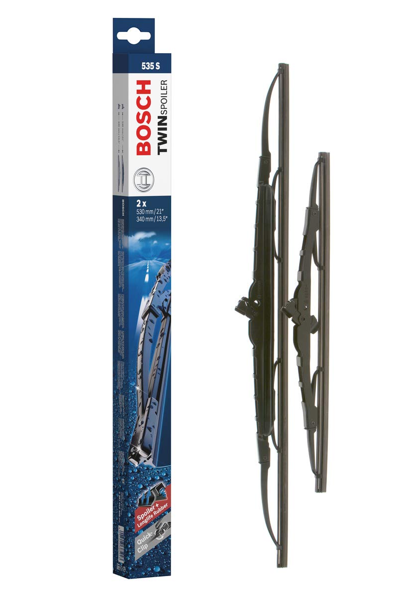 Bosch Scheibenwischer Twin Spoiler 535S, Länge: 530mm/340mm – Set für Frontscheibe Bosch Scheibenwischer Twin Spoiler 535S, Länge: 530mm/340mm – Set für Frontscheibe von Bosch