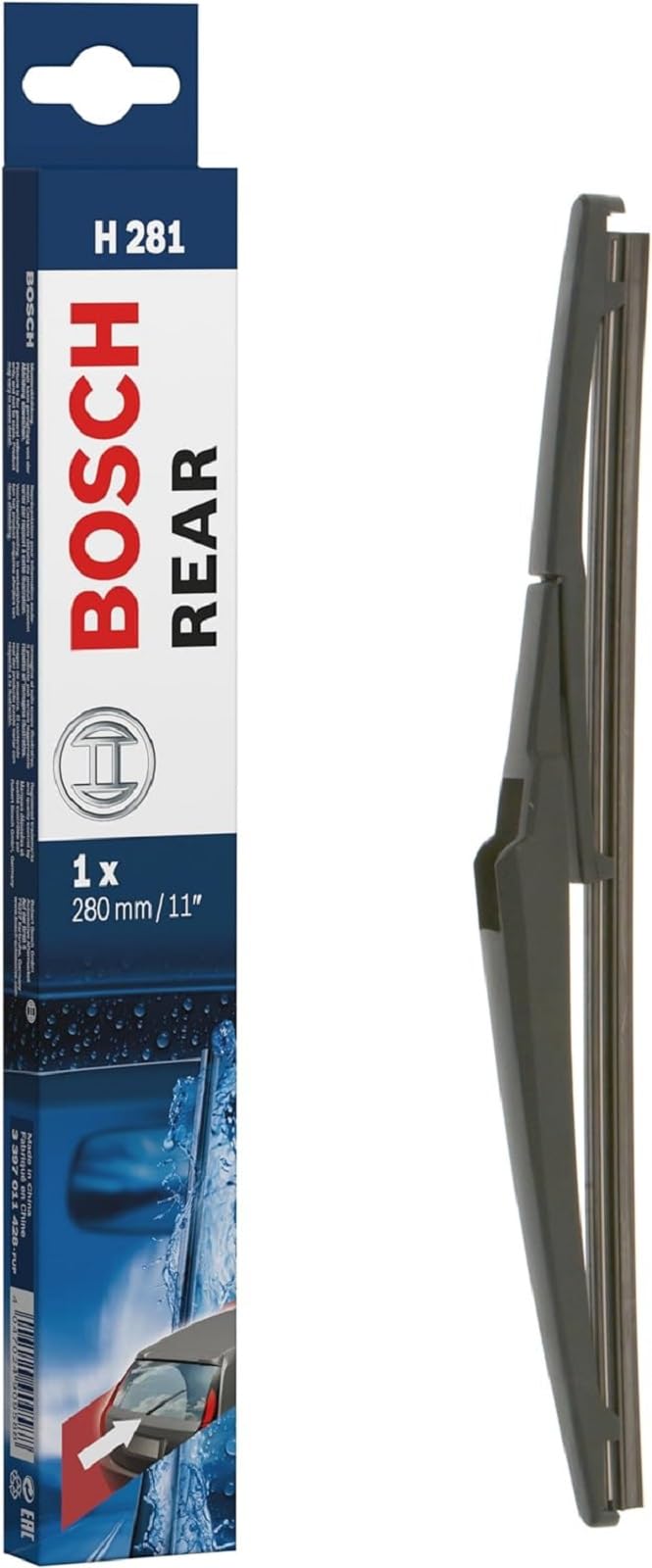 Bosch Scheibenwischer Rear H281, Länge: 280mm – Scheibenwischer für Heckscheibe von Bosch Automotive