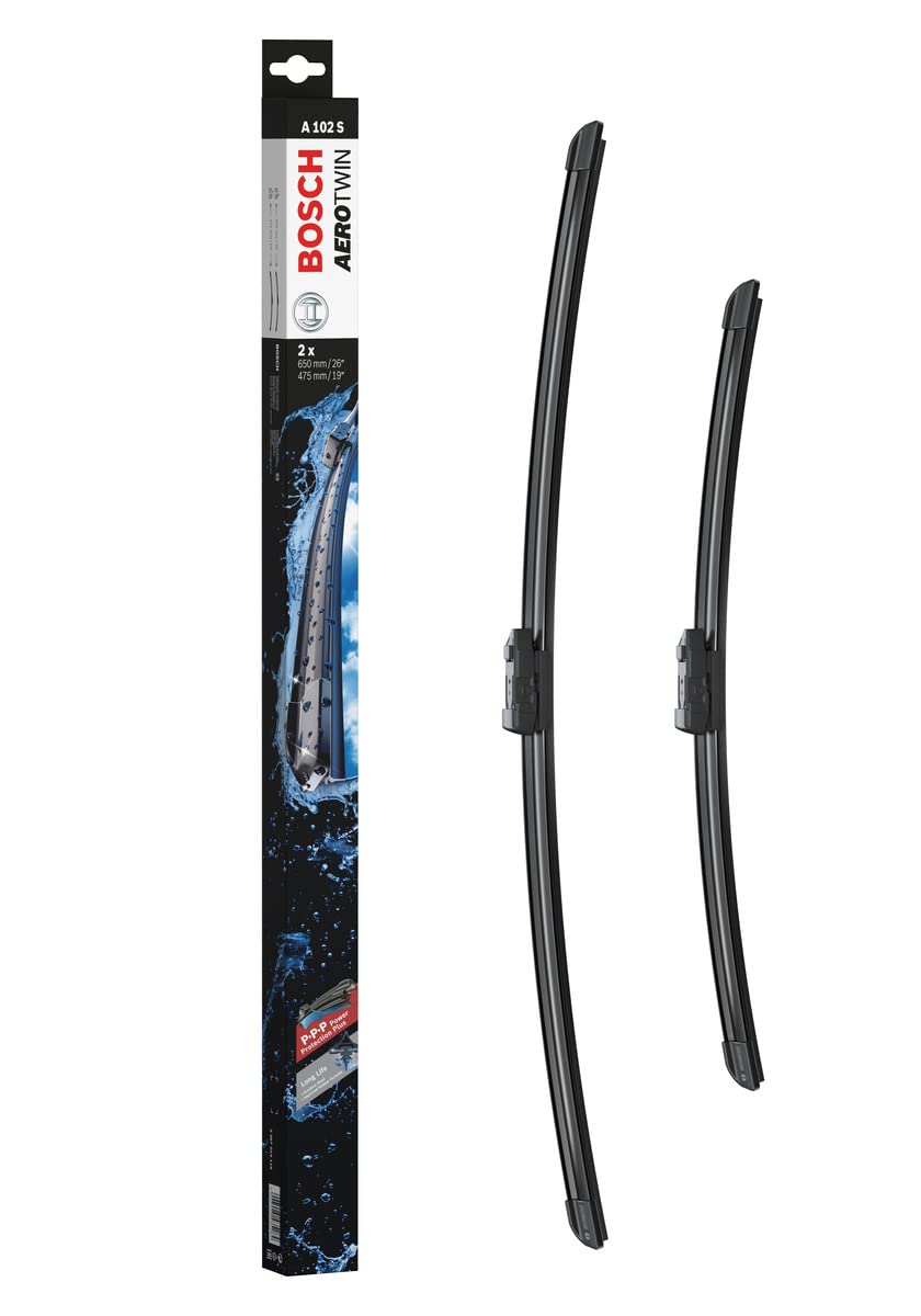 Bosch Scheibenwischer Aerotwin A102S, Länge: 650mm/475mm – Set für Frontscheibe Bosch Scheibenwischer Aerotwin A102S, Länge: 650mm/475mm – Set für Frontscheibe von Bosch