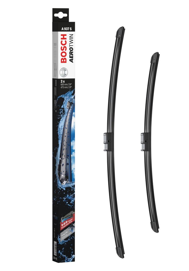 Bosch Scheibenwischer Aerotwin A937S, Länge: 600mm/475mm − Set für Frontscheibe - Nur für Rechtslenker-Fahrzeuge (UK) von Bosch Automotive