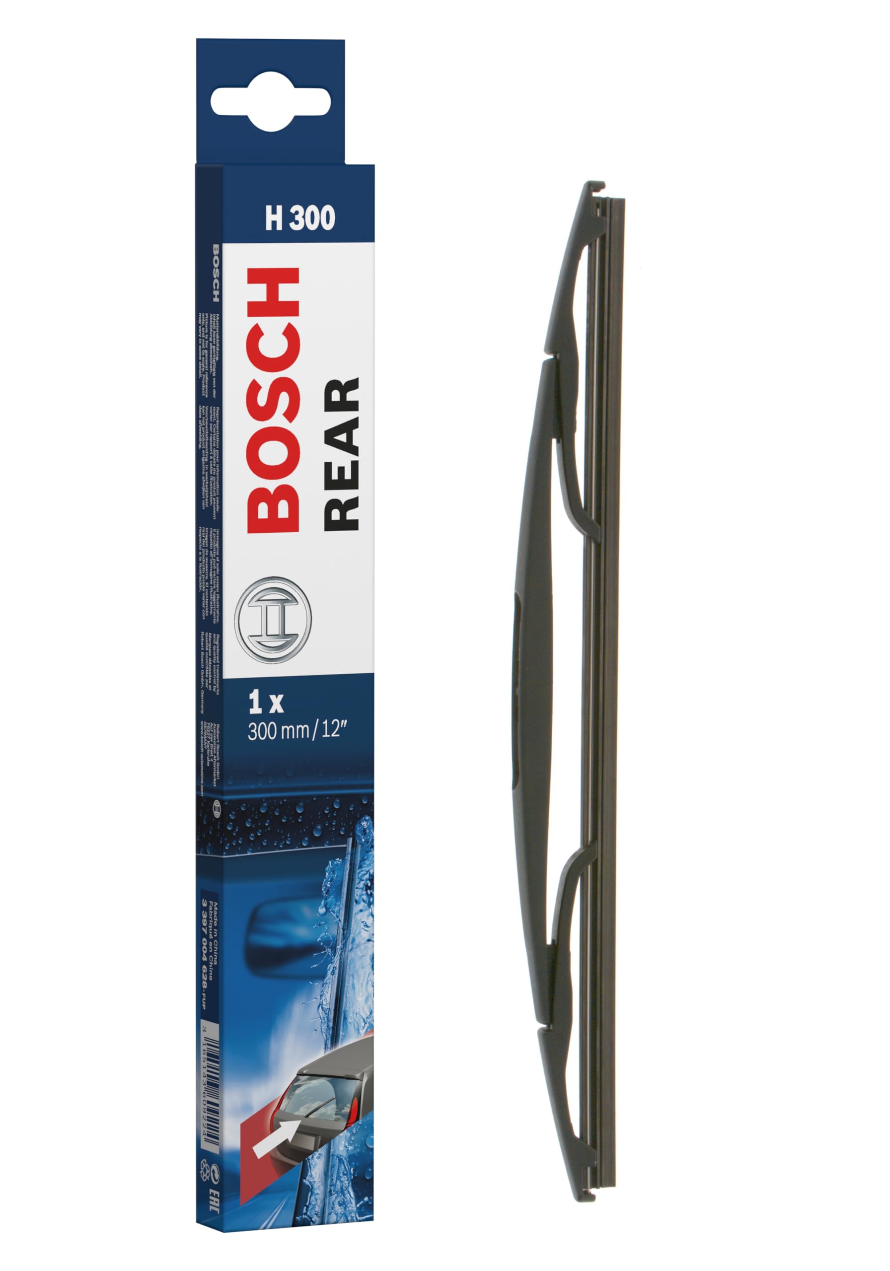 Bosch Scheibenwischer Rear H300, Länge: 300mm – Scheibenwischer für Heckscheibe Bosch Scheibenwischer Rear H300, Länge: 300mm – Scheibenwischer für Heckscheibe von BOSCH