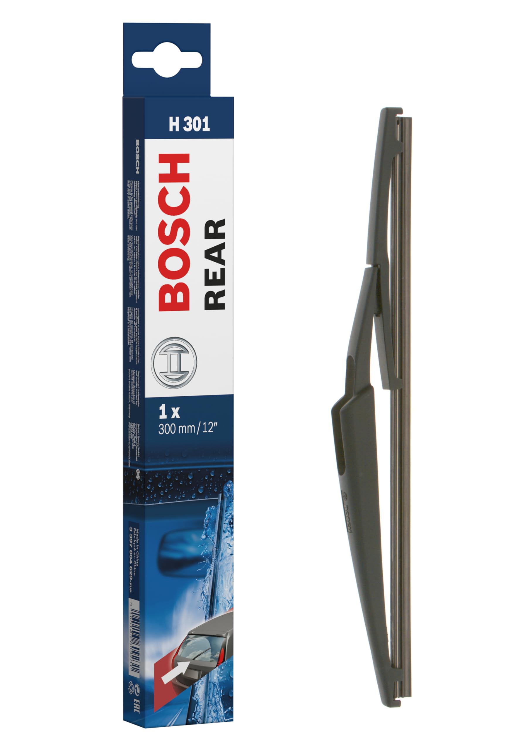 Bosch Scheibenwischer Rear H301, Länge: 300mm – Scheibenwischer für Heckscheibe von Bosch Automotive