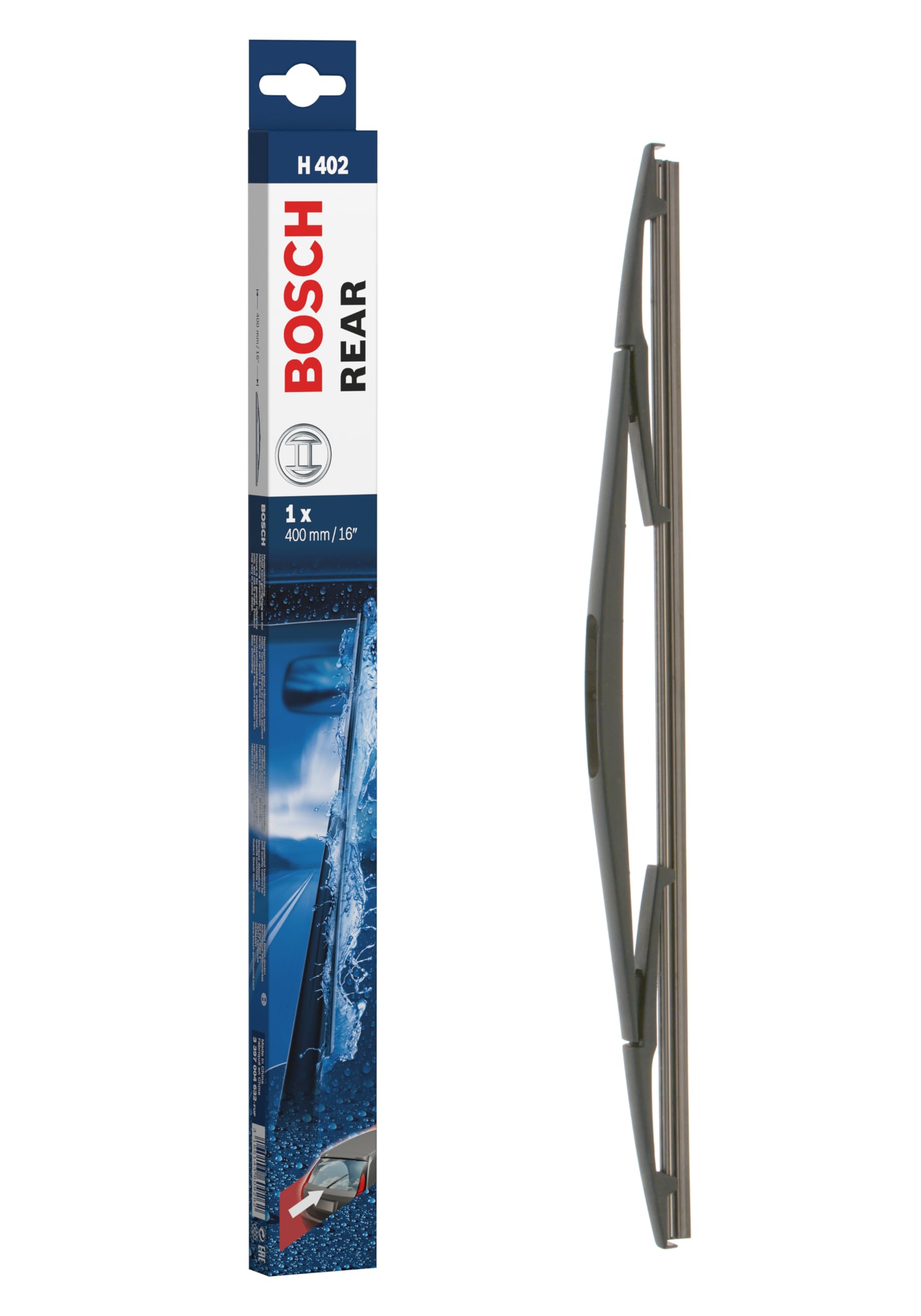 Bosch Scheibenwischer Rear H402, Länge: 400mm – Scheibenwischer für Heckscheibe von Bosch Automotive