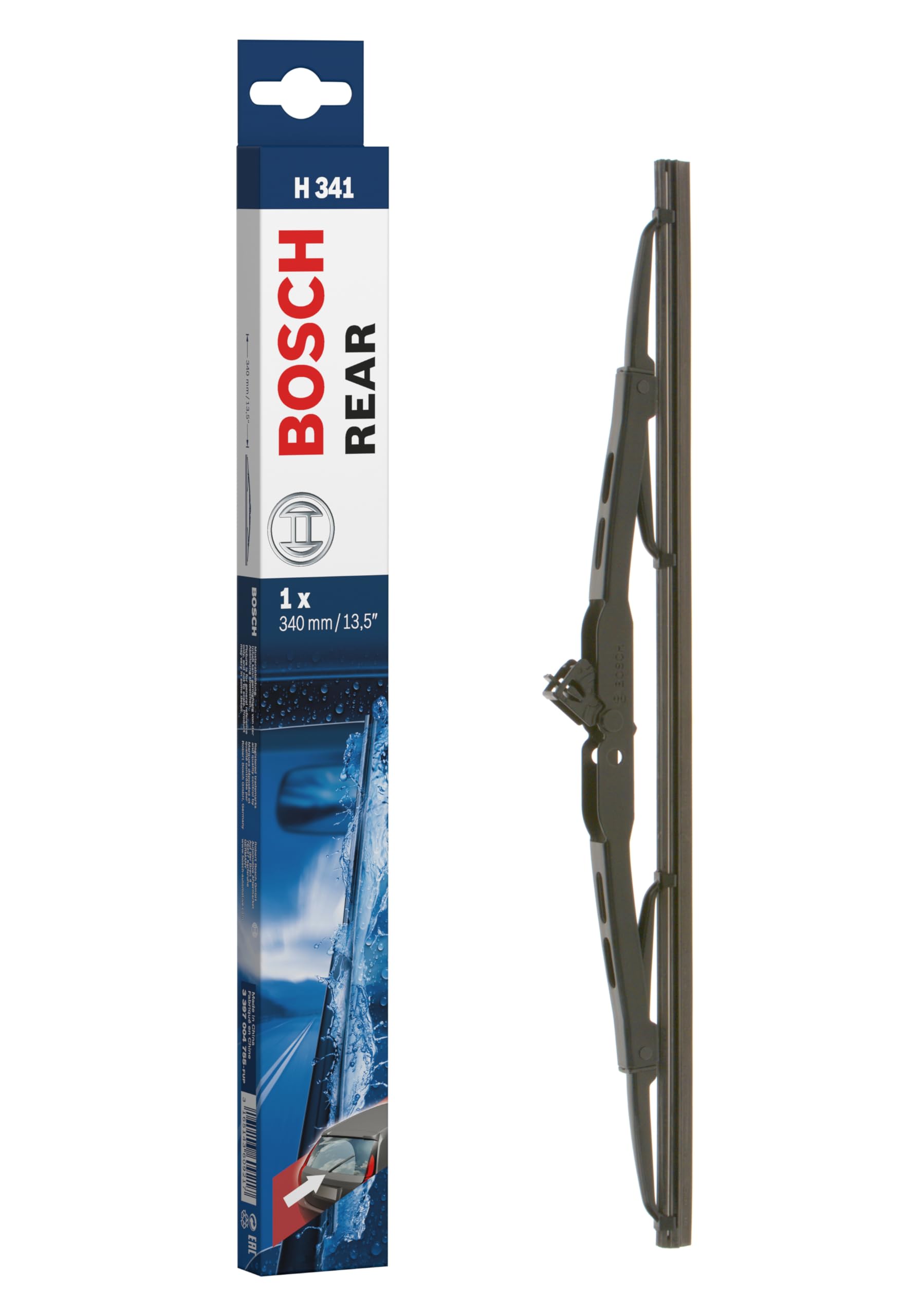 Bosch Scheibenwischer Rear H341, Länge: 340mm – Scheibenwischer für Heckscheibe von Bosch Automotive