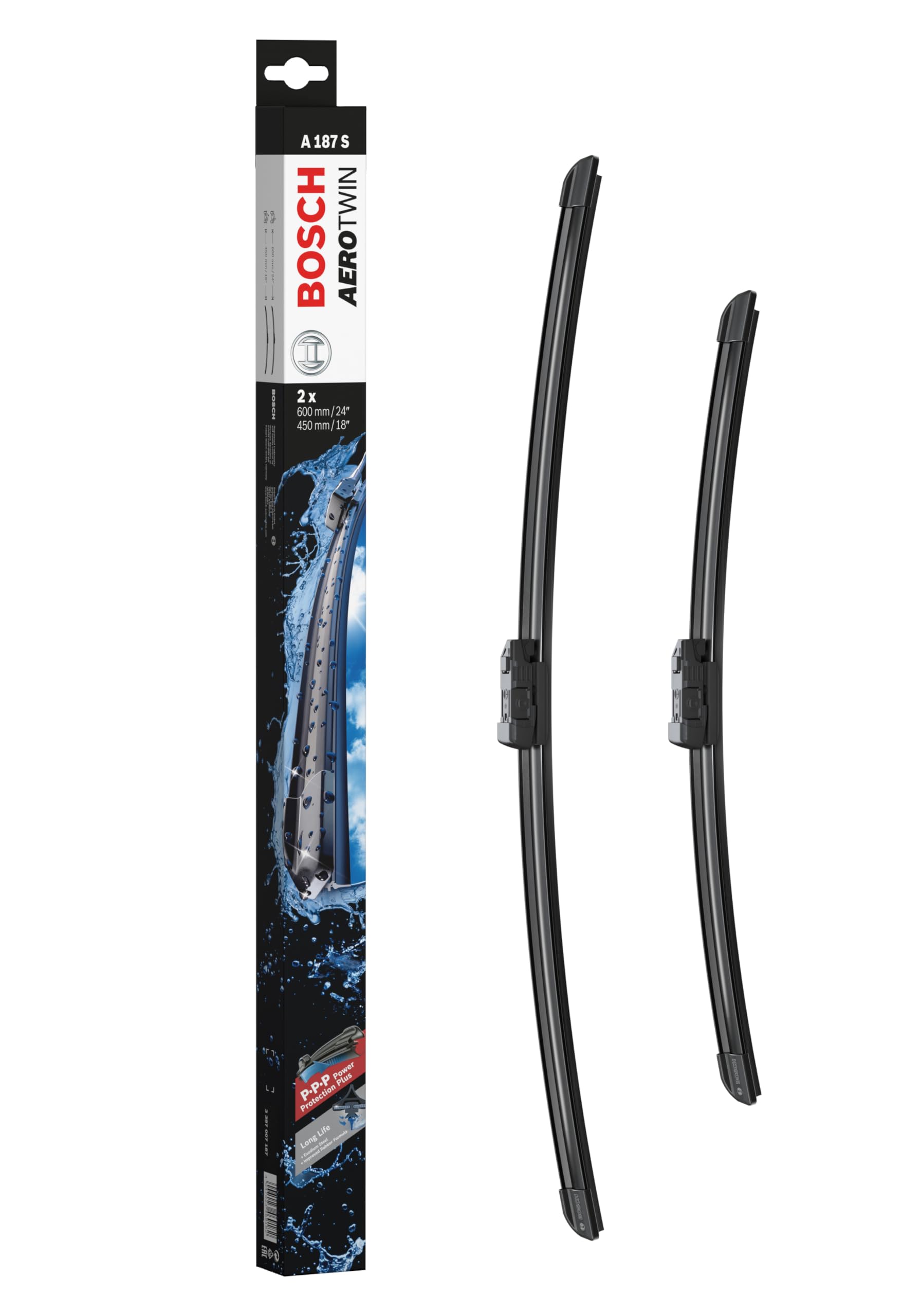 Bosch 3397007187 Wischblatt Satz Aerotwin A187S, Länge 600/450 mm Bosch 3397007187 Wischblatt Satz Aerotwin A187S, Länge 600/450 mm von Bosch