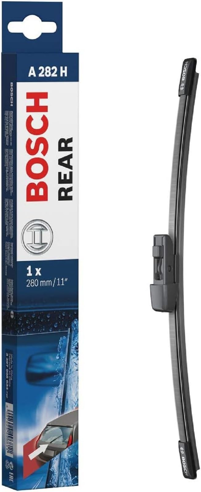 Bosch Automotive Scheibenwischer Rear A282H, Länge: 280mm - Scheibenwischer für Heckscheibe Bosch Automotive Scheibenwischer Rear A282H, Länge: 280mm - Scheibenwischer für Heckscheibe von Bosch