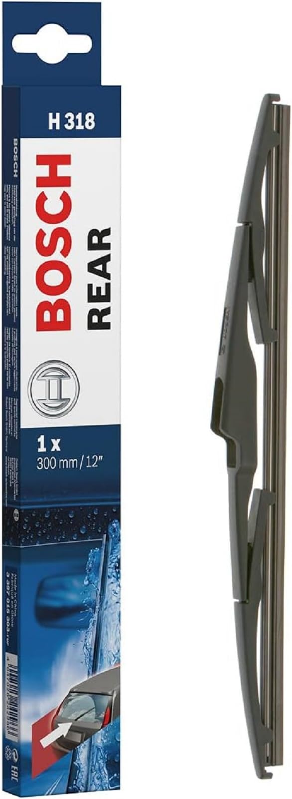 Bosch Scheibenwischer Rear H318, Länge: 300mm − Scheibenwischer für Heckscheibe Bosch Scheibenwischer Rear H318, Länge: 300mm − Scheibenwischer für Heckscheibe von Bosch Automotive