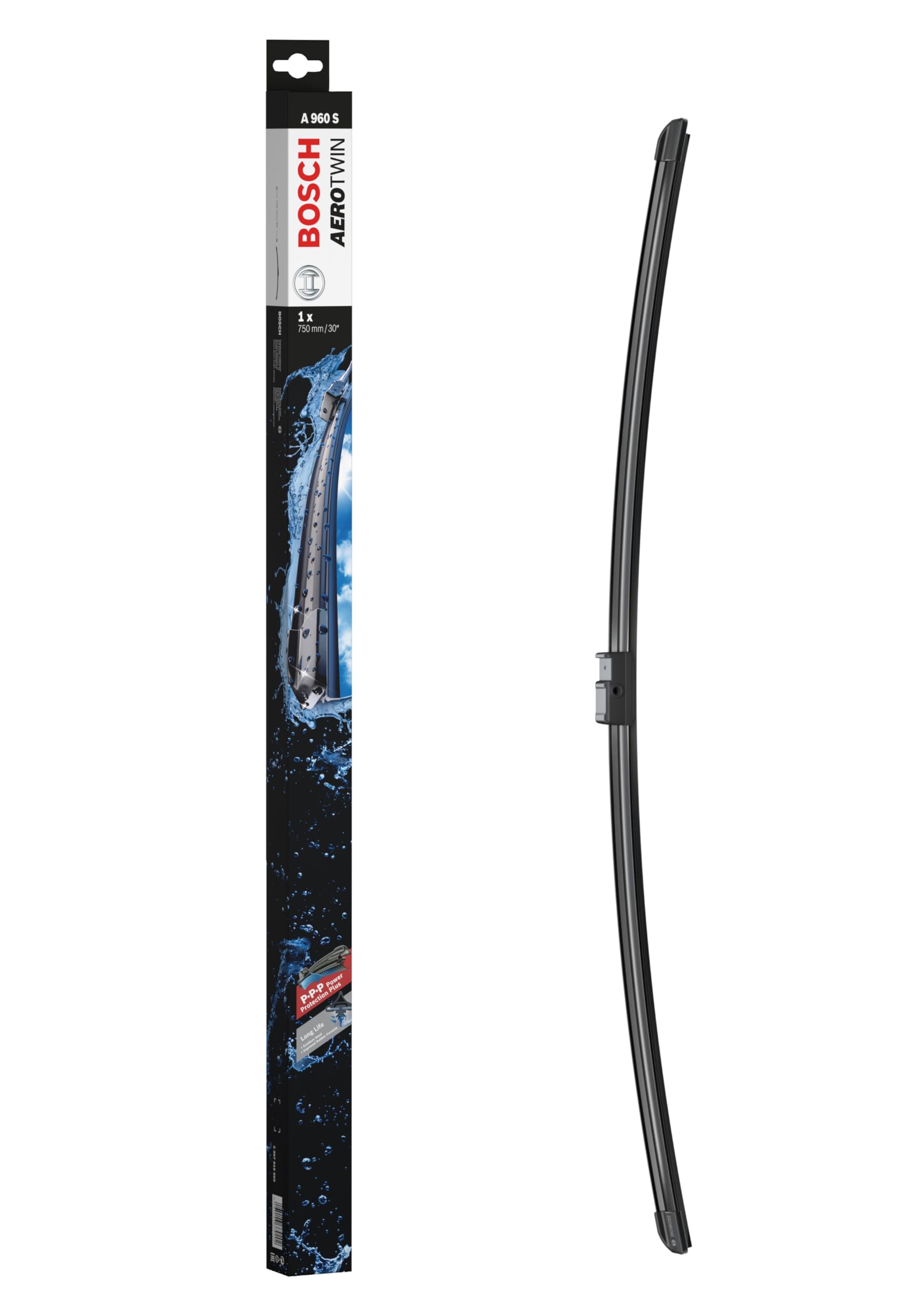 Bosch Scheibenwischer Aerotwin A960S, Länge: 750mm – einzelner Scheibenwischer für Frontscheibe Bosch Scheibenwischer Aerotwin A960S, Länge: 750mm – einzelner Scheibenwischer für Frontscheibe von Bosch