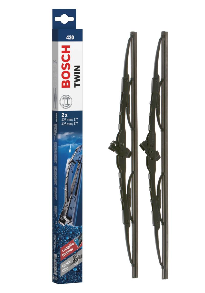 Bosch Scheibenwischer Twin 420, Länge: 425mm/425mm – Set für Frontscheibe von Bosch