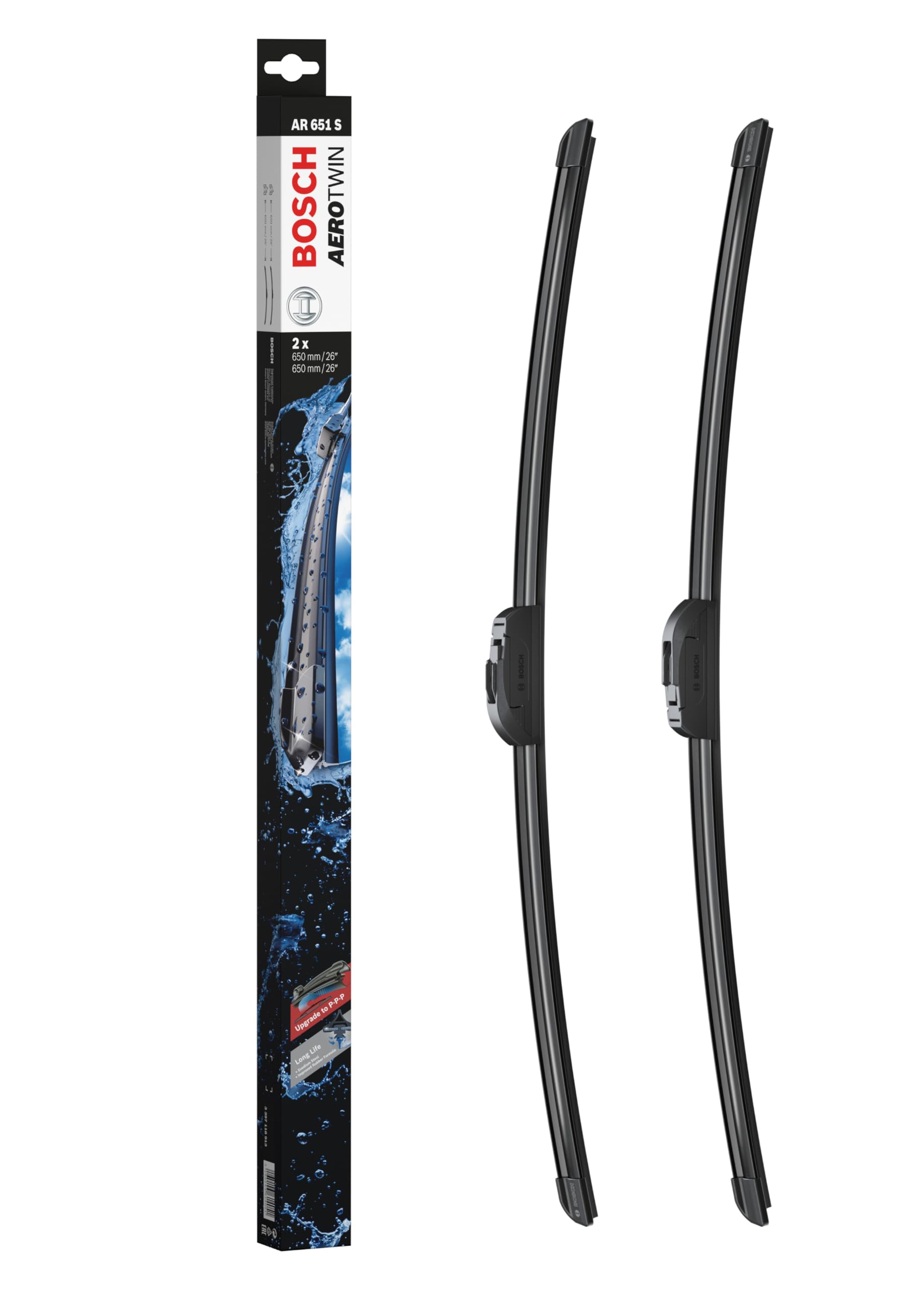 Bosch Scheibenwischer Aerotwin AR651S, Länge: 650mm/650mm – Set für Frontscheibe Bosch Scheibenwischer Aerotwin AR651S, Länge: 650mm/650mm – Set für Frontscheibe von Bosch