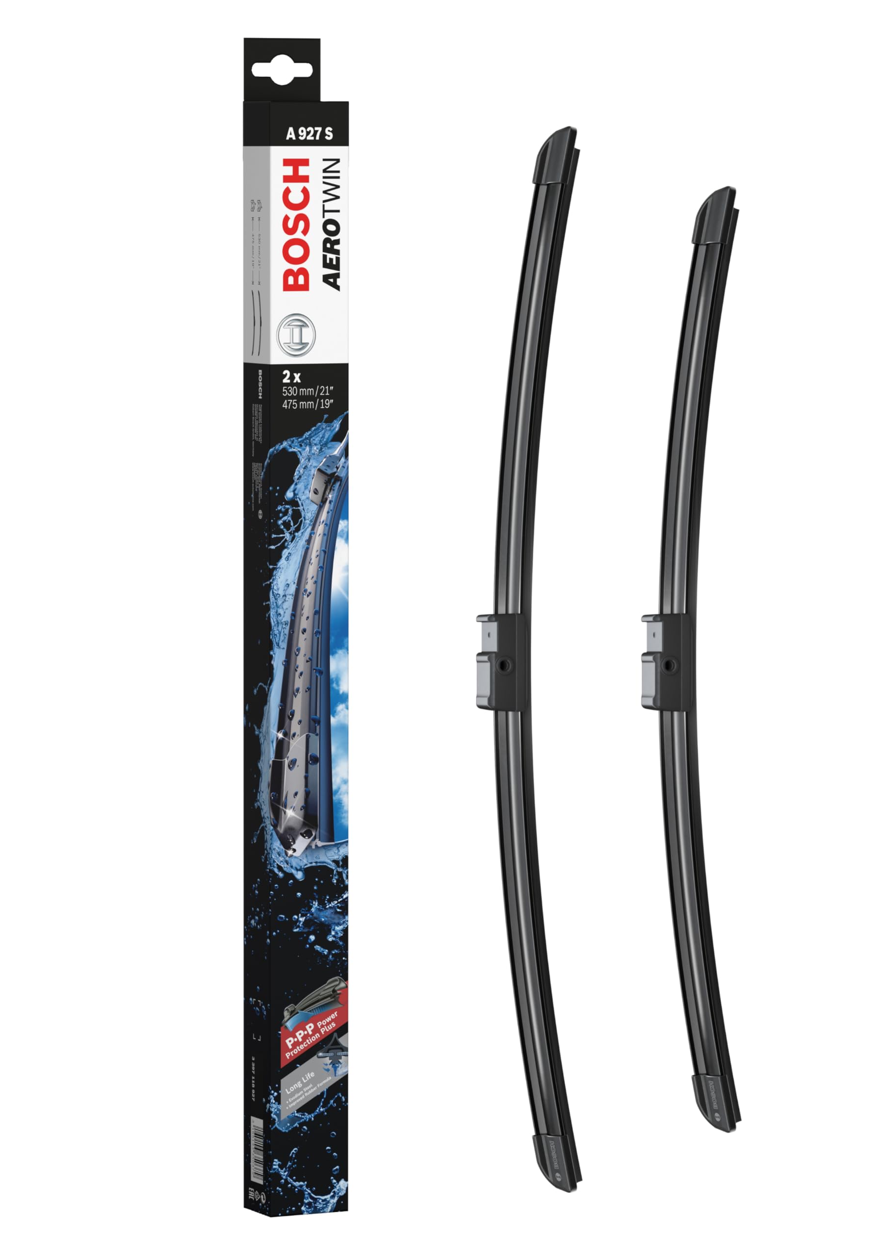 Bosch Scheibenwischer Aerotwin A927S, Länge: 530mm/475mm – Set für Frontscheibe Bosch Scheibenwischer Aerotwin A927S, Länge: 530mm/475mm – Set für Frontscheibe von Bosch