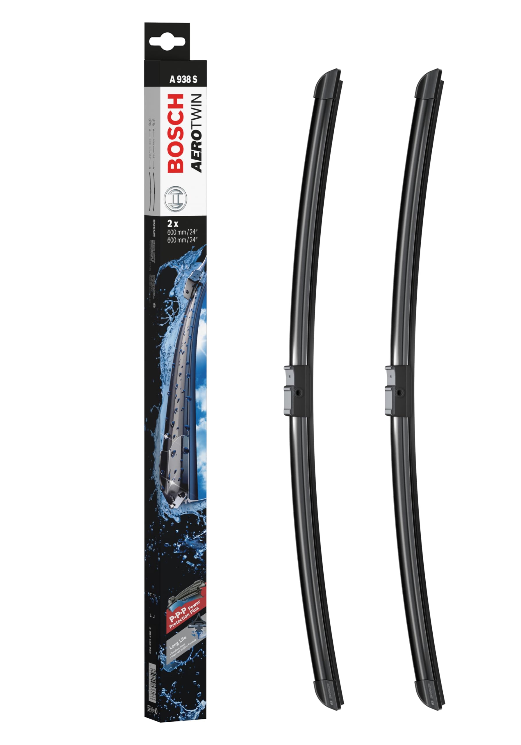 Bosch Scheibenwischer Aerotwin A938S, Länge: 600/600mm – Set für Frontscheibe Bosch Scheibenwischer Aerotwin A938S, Länge: 600/600mm – Set für Frontscheibe von Bosch