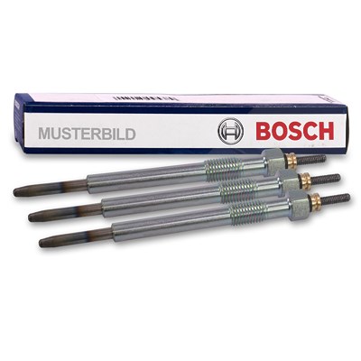 Bosch 3x Glühkerze Duraterm GLP023 [Hersteller-Nr. 0250202023] für Audi, Seat, Skoda, VW von Bosch