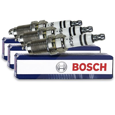 Bosch 3x Zündkerze Super plus [Hersteller-Nr. 0242236565] für Seat, Skoda, VW von Bosch