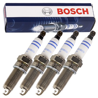 Bosch 4x Zündkerze Doppelplatin YR6NPP332 [Hersteller-Nr. 0242140512] für Mercedes-Benz von Bosch