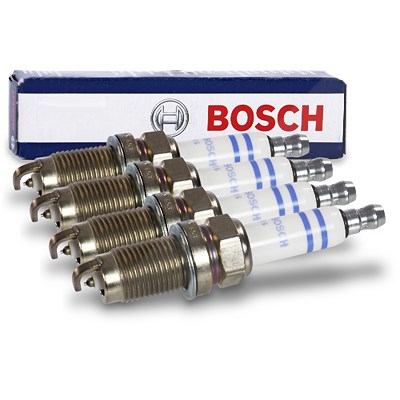 Bosch 4x Zündkerze Iridium FR6HI332 [Hersteller-Nr. 0242235666] für Audi, Seat, Skoda, VW von Bosch