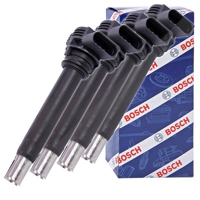 Bosch 4x Zündspule für Audi, Seat, Skoda, VW von Bosch