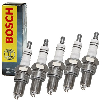 Bosch 5x Zündkerze für Audi, Caterham, Ferrari, Fiat, Ford, Ginetta, Lancia, Mg, Mitsubishi, Moskvich, Reliant, Rover, Suzuki, VW, Zaz von Bosch