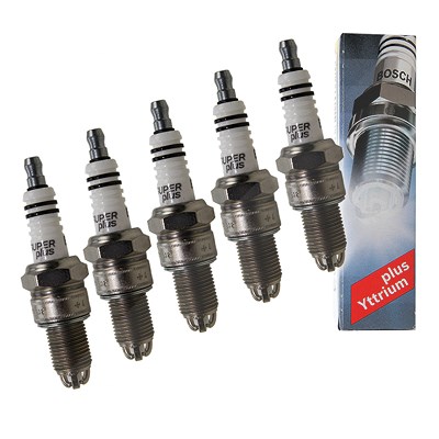 Bosch 5x Zündkerze WR8LTC+ [Hersteller-Nr. 0242229658] für Audi, VW von Bosch