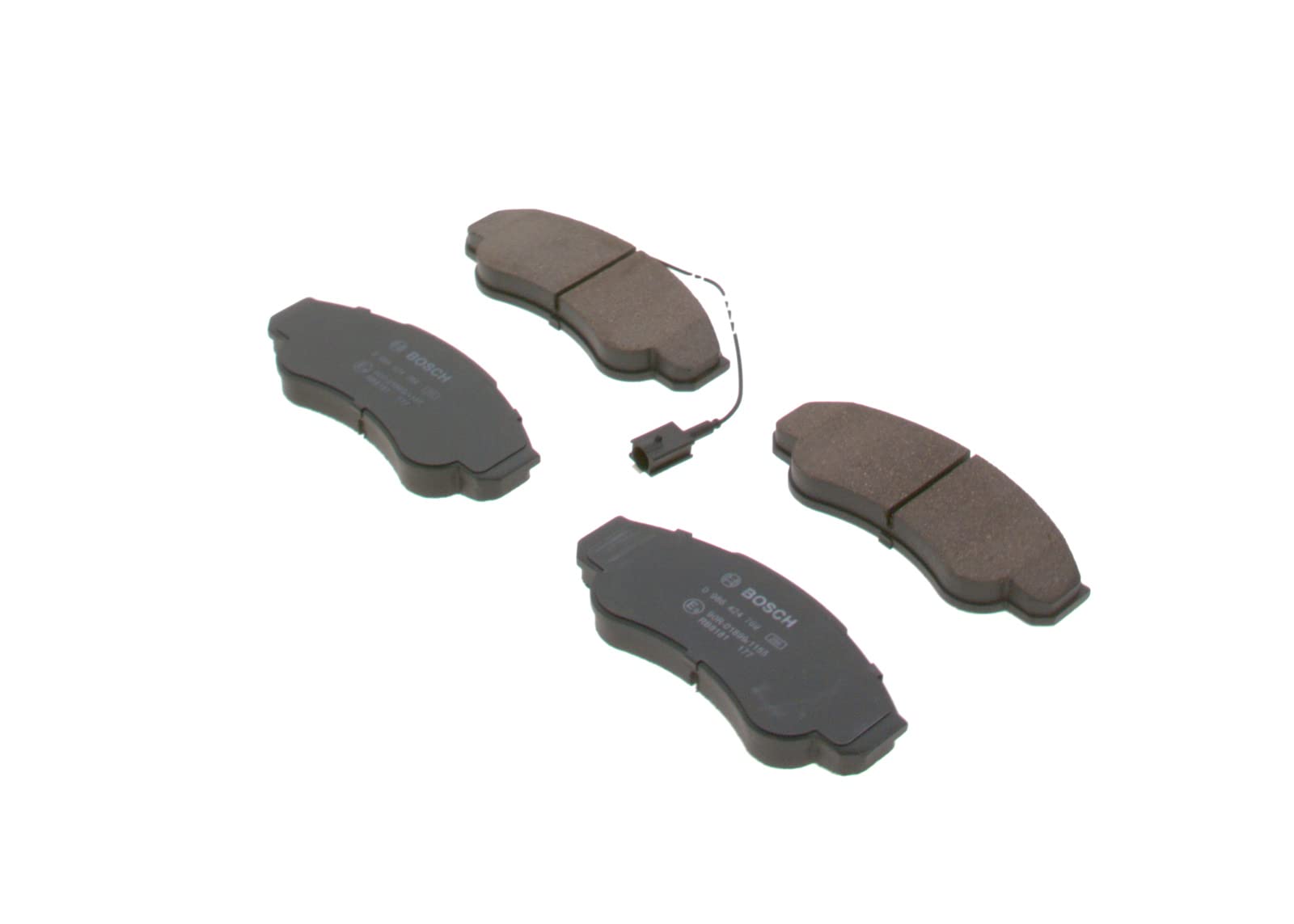 Bosch BP475 - Auto Bremsbeläge vorne - Bosch-Qualität - für leises Bremsen mit wenig Staub - ECE-R90 zertifiziert - kupferfrei - 1 Set mit 4 Bremsbelägen - mit Zubehör Bosch BP475 - Auto Bremsbeläge vorne - Bosch-Qualität - für leises Bremsen mit wenig Staub - ECE-R90 zertifiziert - kupferfrei - 1 Set mit 4 Bremsbelägen - mit Zubehör von Bosch Automotive