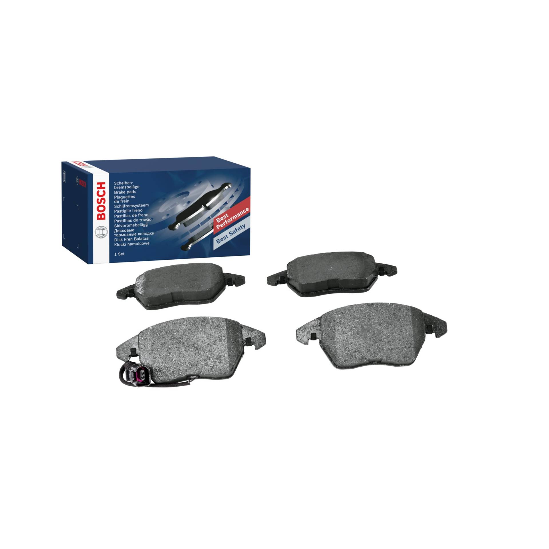 Bosch Automotive BP938 Bremsbeläge - Vorderachse - ECE-R90 Zertifizierung - vier Bremsbeläge pro Set, black, 0 986 424 797 von Bosch Automotive