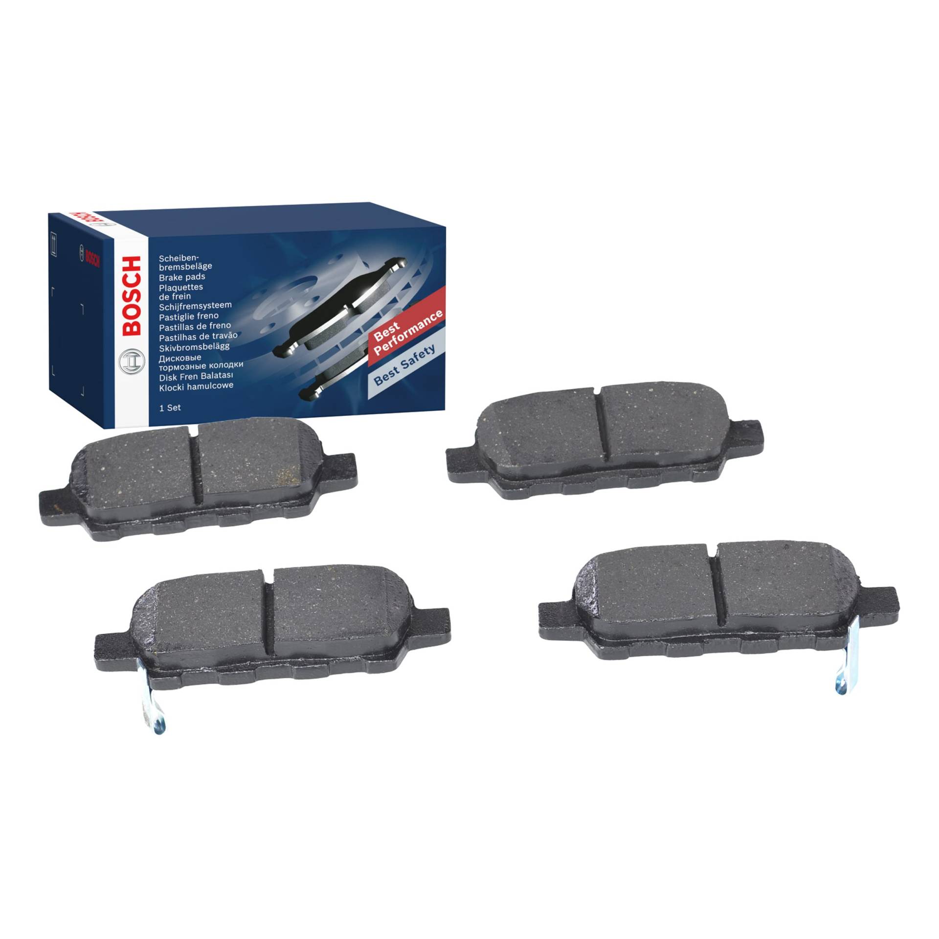 Bosch BP1000 Bremsbeläge - Hinterachse - ECE-R90 Zertifizierung - vier Bremsbeläge pro Set Bosch BP1000 Bremsbeläge - Hinterachse - ECE-R90 Zertifizierung - vier Bremsbeläge pro Set von Bosch Automotive