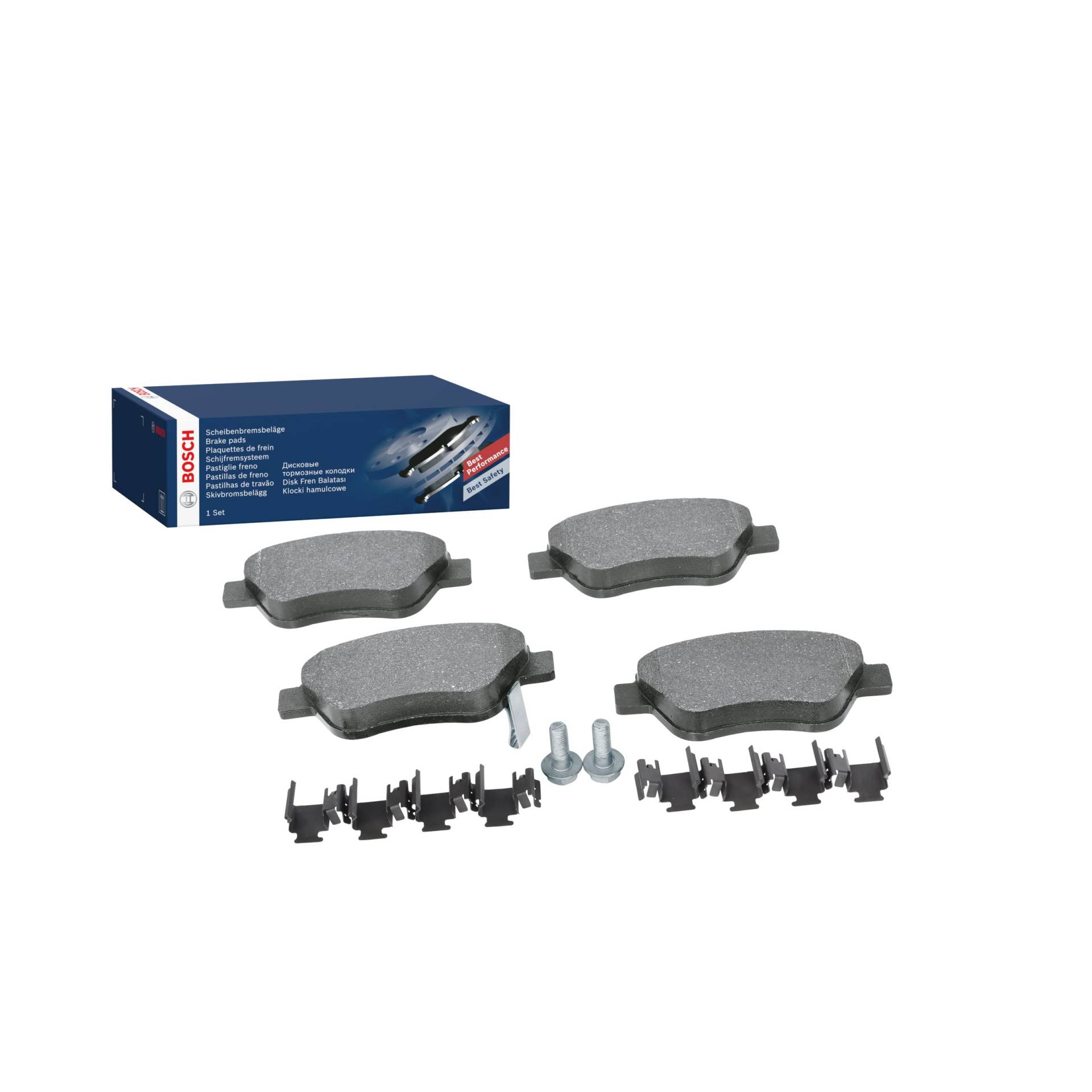 Bosch BP1002 Bremsbeläge - Vorderachse - ECE-R90 Zertifizierung - vier Bremsbeläge pro Set von Bosch Automotive