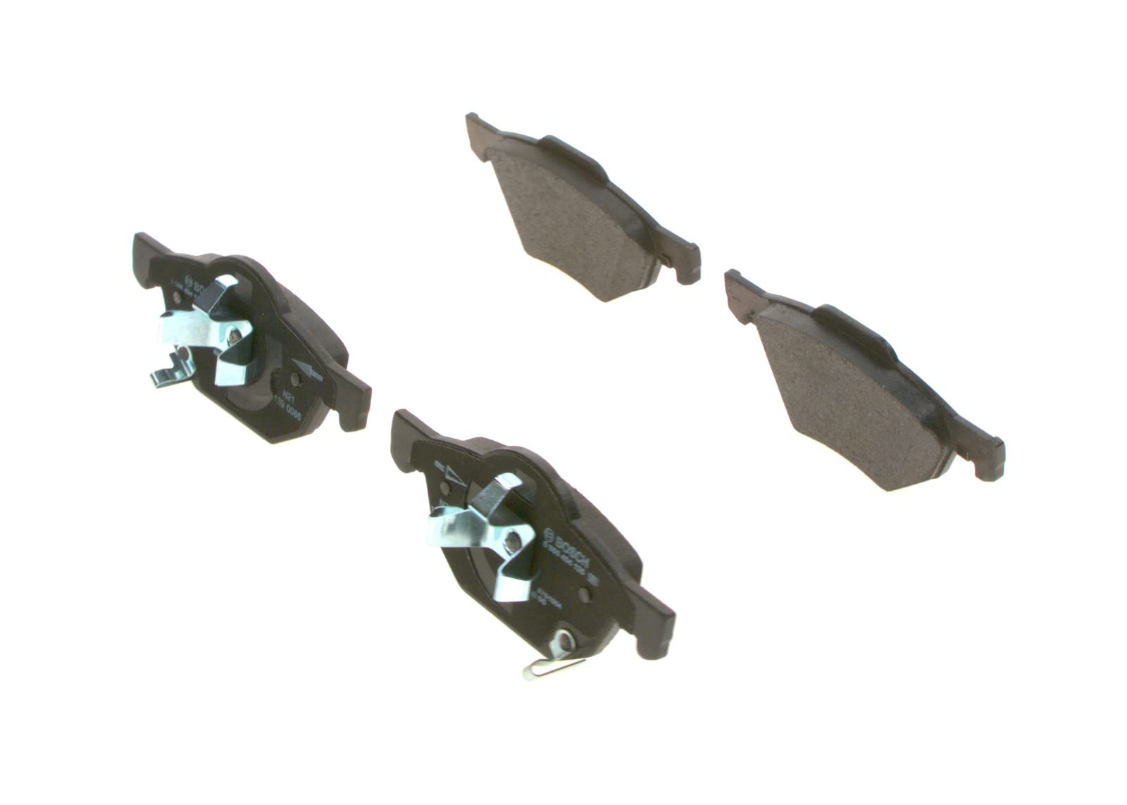 Bosch Automotive BP1046 Bremsbeläge - Vorderachse - ECE-R90 Zertifizierung - vier Bremsbeläge pro Set, 0 986 494 135, black von Bosch Automotive