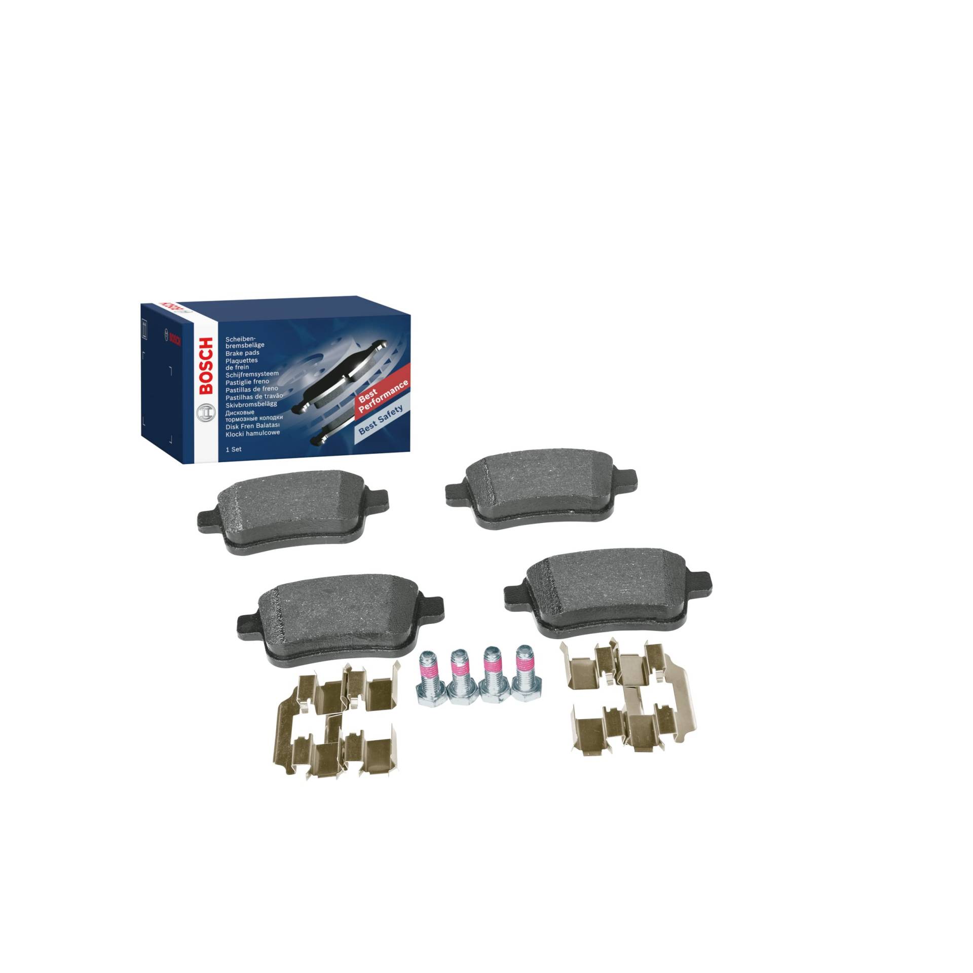 Bosch BP1221 Bremsbeläge - Hinterachse - ECE-R90 Zertifizierung - vier Bremsbeläge pro Set von Bosch Automotive