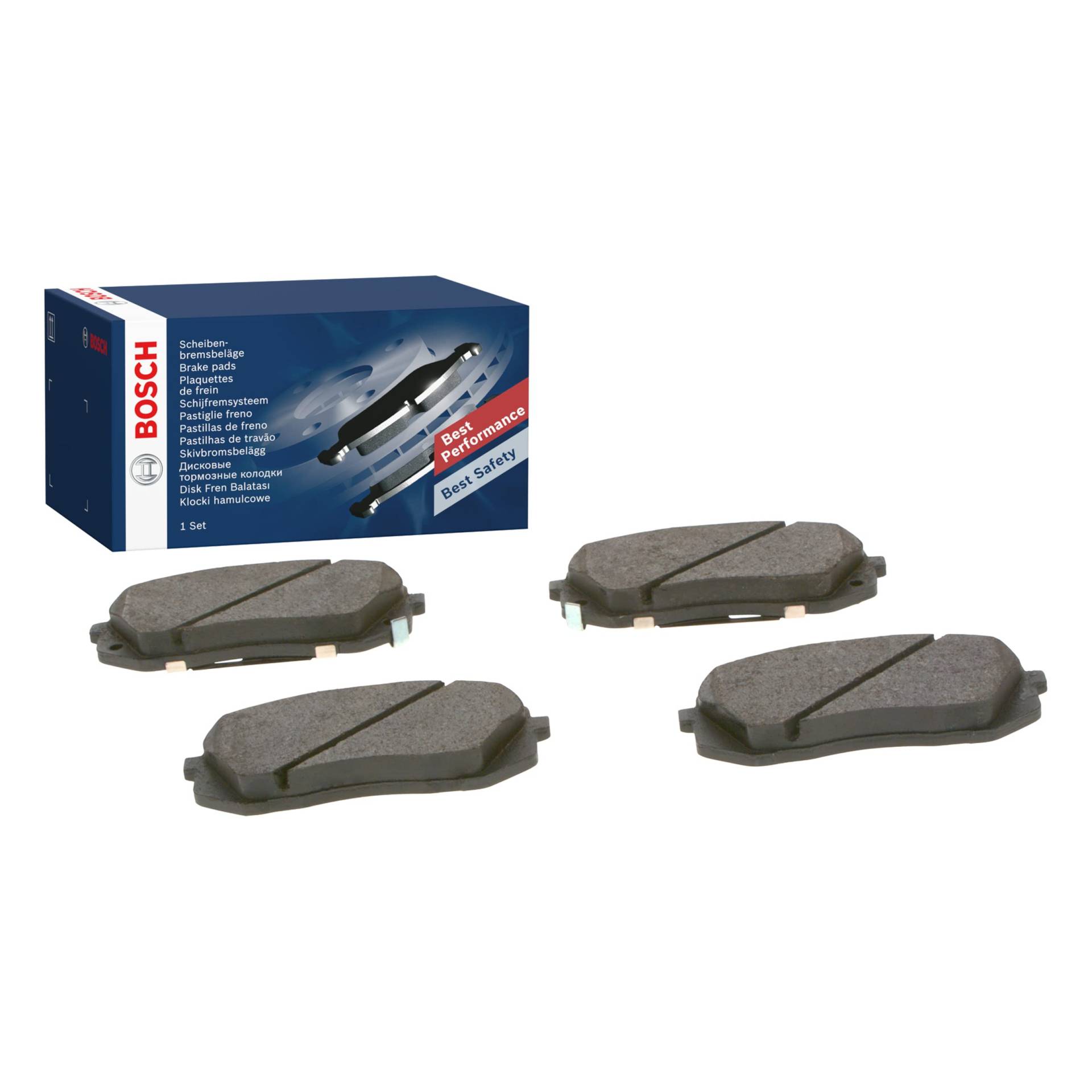 Bosch BP1480 Bremsbeläge - Vorderachse - ECE-R90 Zertifizierung - vier Bremsbeläge pro Set Bosch BP1480 Bremsbeläge - Vorderachse - ECE-R90 Zertifizierung - vier Bremsbeläge pro Set von Bosch Automotive