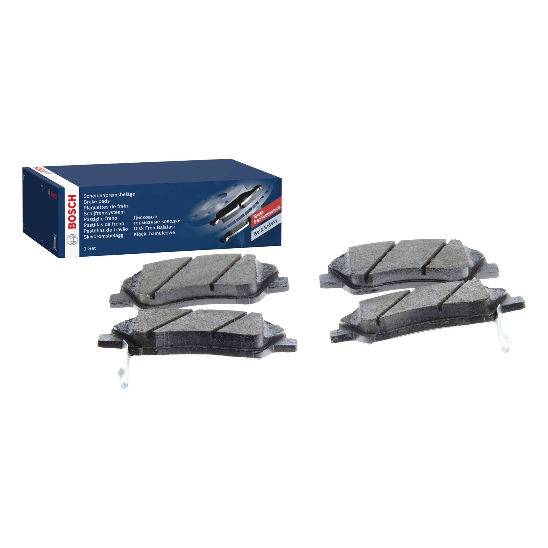 Bosch BP1484 Bremsbeläge - Vorderachse - ECE-R90 Zertifizierung - vier Bremsbeläge pro Set Bosch BP1484 Bremsbeläge - Vorderachse - ECE-R90 Zertifizierung - vier Bremsbeläge pro Set von Bosch Automotive