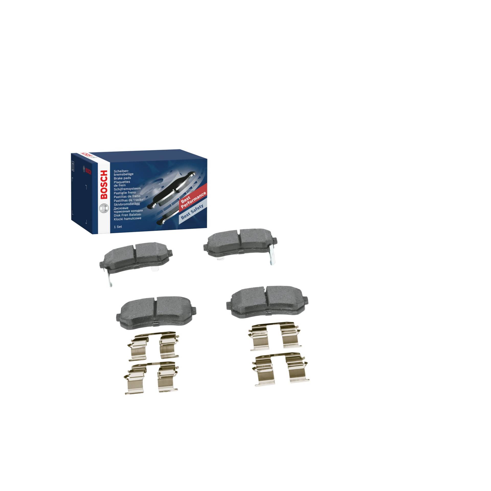 Bosch BP1051 Bremsbeläge - Hinterachse - ECE-R90 Zertifizierung - vier Bremsbeläge pro Set Bosch BP1051 Bremsbeläge - Hinterachse - ECE-R90 Zertifizierung - vier Bremsbeläge pro Set von Bosch Automotive