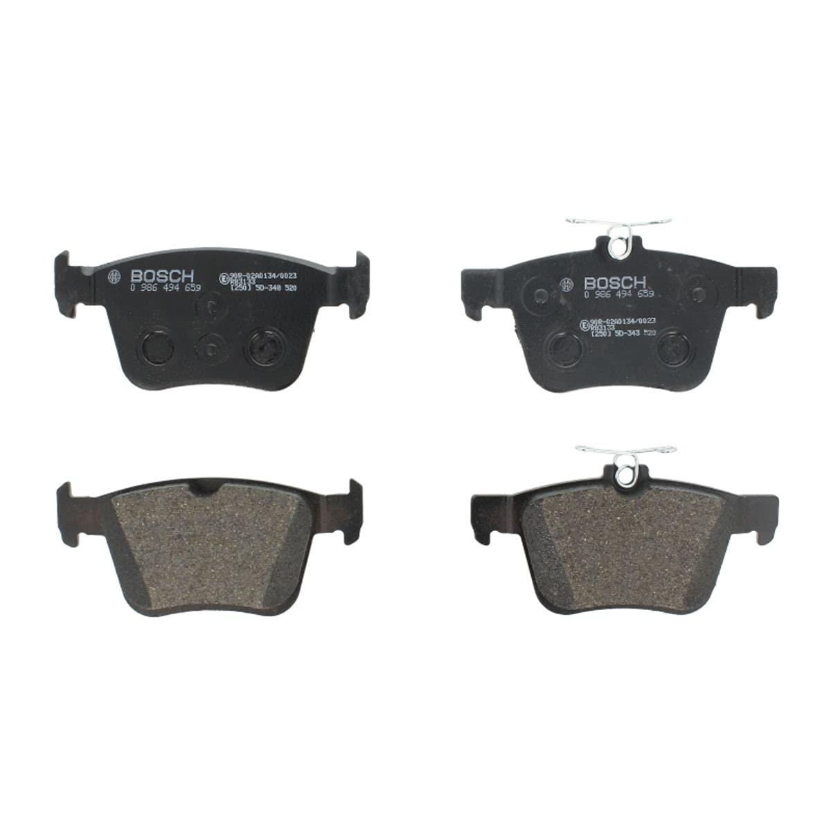 Bosch BP1504 Bremsbeläge - Hinterachse - ECE-R90 Zertifizierung - vier Bremsbeläge pro Set Bosch BP1504 Bremsbeläge - Hinterachse - ECE-R90 Zertifizierung - vier Bremsbeläge pro Set von Bosch Automotive