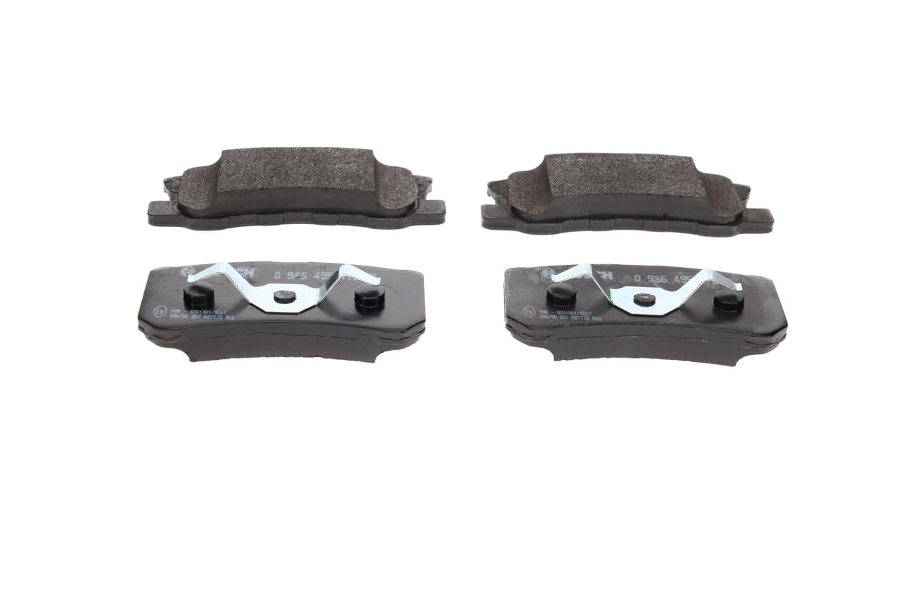 Bosch BP2165 - Auto Bremsbeläge hinten - Bosch-Qualität - für weniger Bremsgeräusche und Bremsstaub - ECE-R90 zertifiziert - kupferfrei - 1 Set mit 4 Bremsbelägen - Mit Zubehör Bosch BP2165 - Auto Bremsbeläge hinten - Bosch-Qualität - für weniger Bremsgeräusche und Bremsstaub - ECE-R90 zertifiziert - kupferfrei - 1 Set mit 4 Bremsbelägen - Mit Zubehör von Bosch Automotive