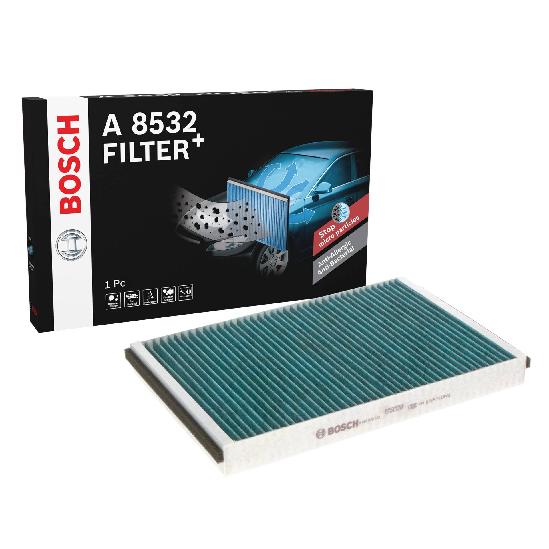 Bosch A8532 - Innenraumfilter Filter+ von Bosch Automotive