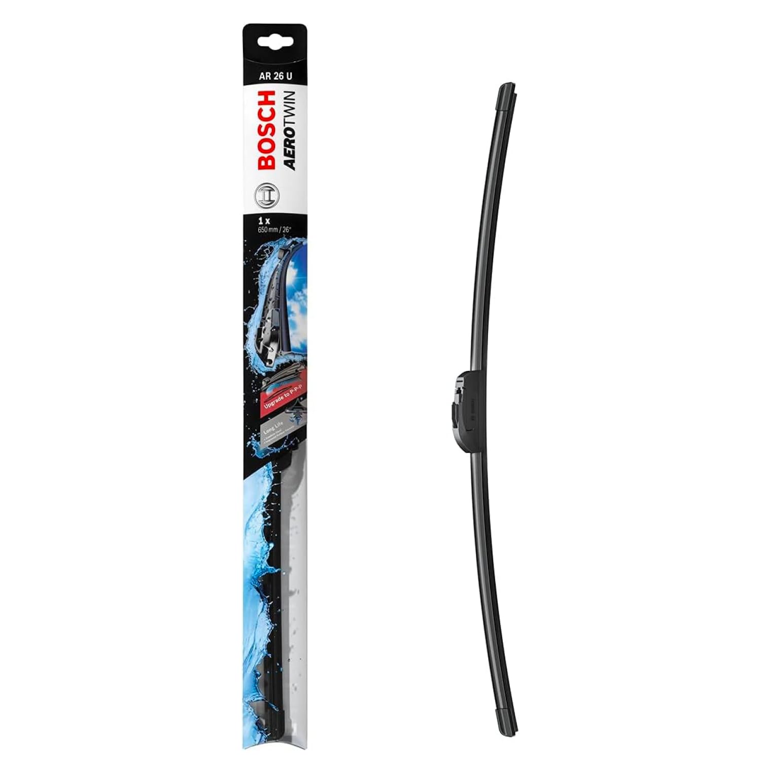 Bosch Aerotwin AR26U Front-Scheibenwischer - Ersatz-Scheibenwischer mit vormontiertem Adapter - 1 Wischblatt, 650 mm Bosch Aerotwin AR26U Front-Scheibenwischer - Ersatz-Scheibenwischer mit vormontiertem Adapter - 1 Wischblatt, 650 mm von Bosch Automotive