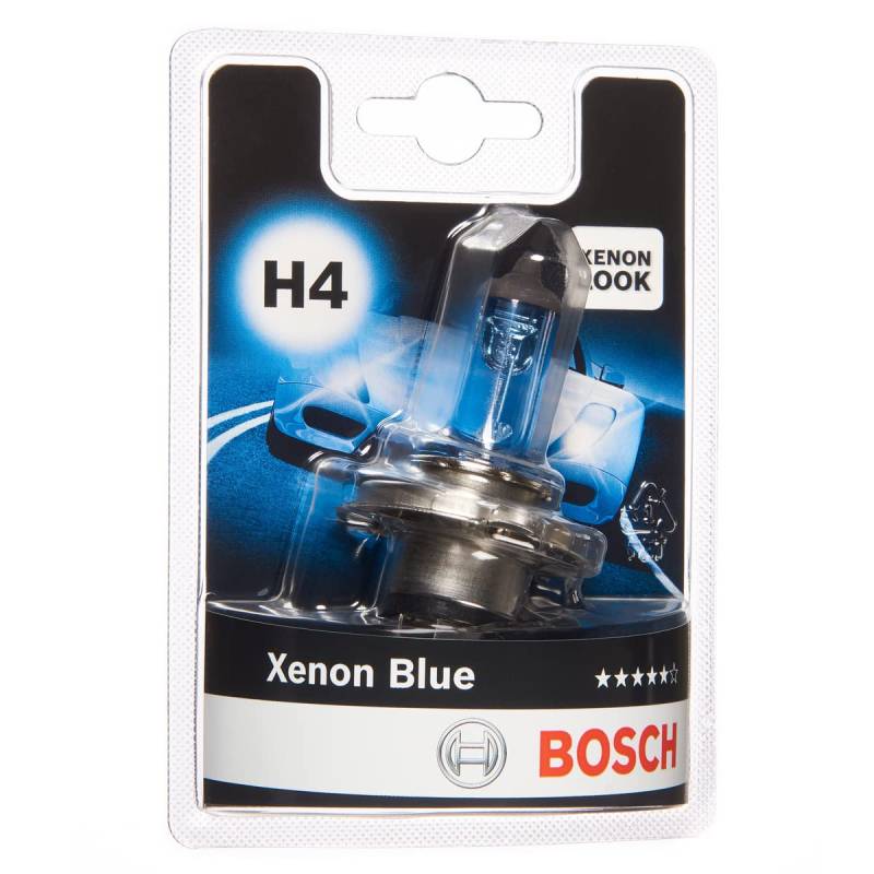 Bosch H4 Xenon Effekt blau Scheinwerferlampe 12V 60/55W P43t (1 Stück) von Bosch Automotive