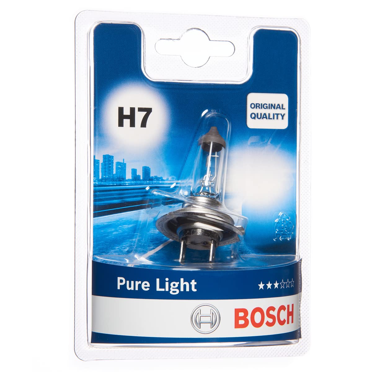 Bosch H7 Pure Light Lampe - 12 V 55 W PX26d - 1 Stück von Bosch Automotive