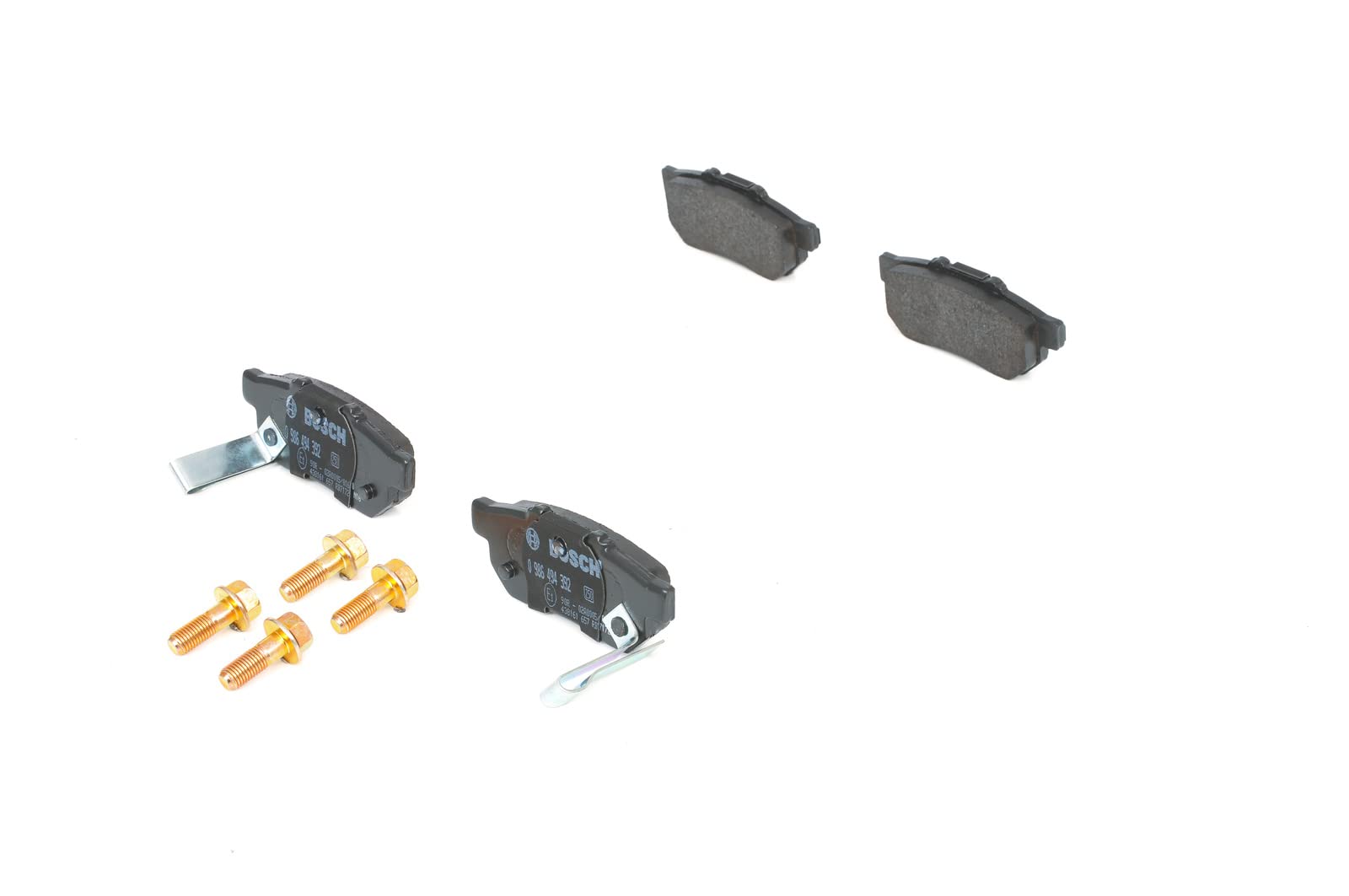 Bosch Automotive BP1315 Bremsbeläge - Hinterachse - ECE-R90 Zertifizierung - vier Bremsbeläge pro Set, 0 986 494 392, black Bosch Automotive BP1315 Bremsbeläge - Hinterachse - ECE-R90 Zertifizierung - vier Bremsbeläge pro Set, 0 986 494 392, black von Bosch Automotive
