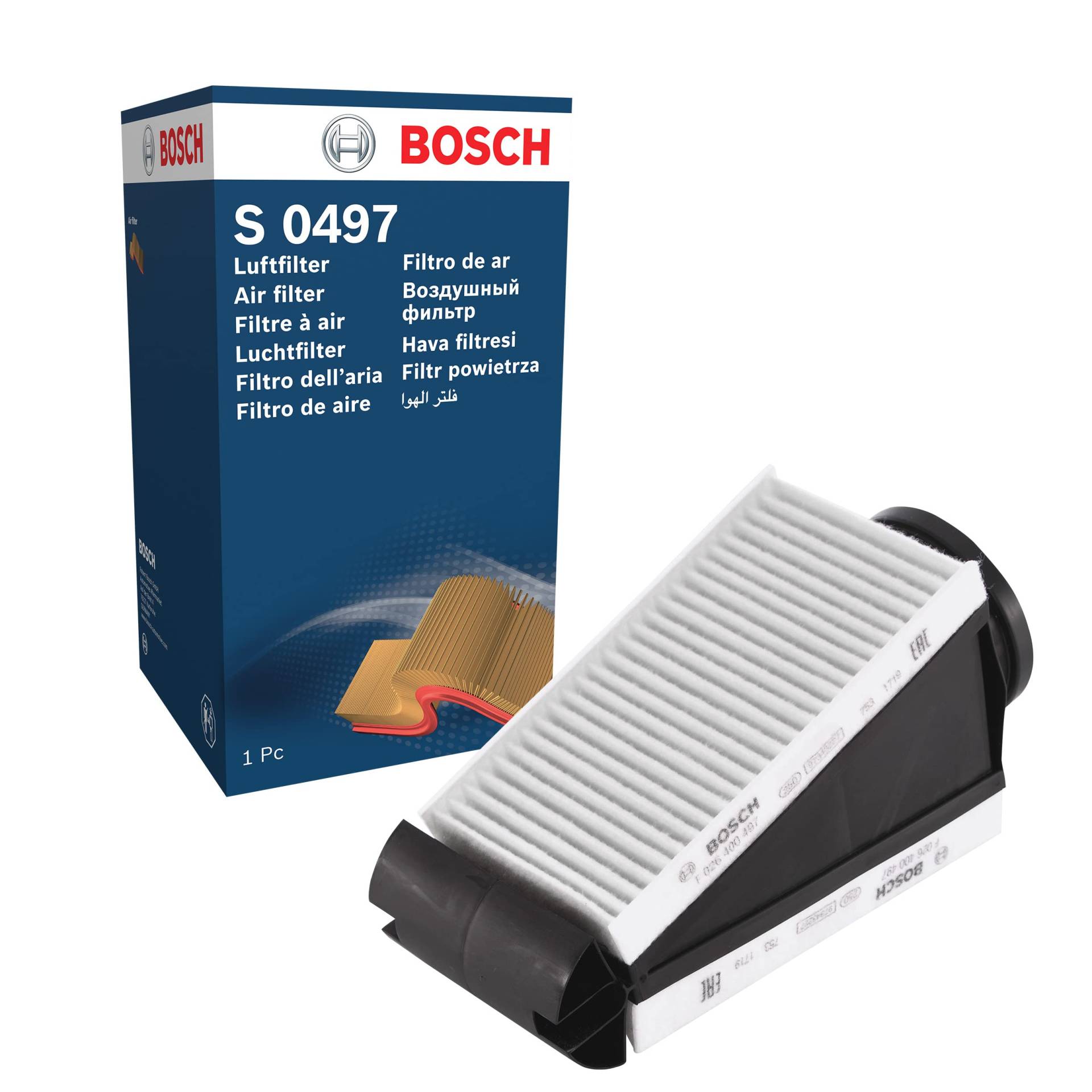 Bosch S0497 - Luftfilter Auto von Bosch Automotive