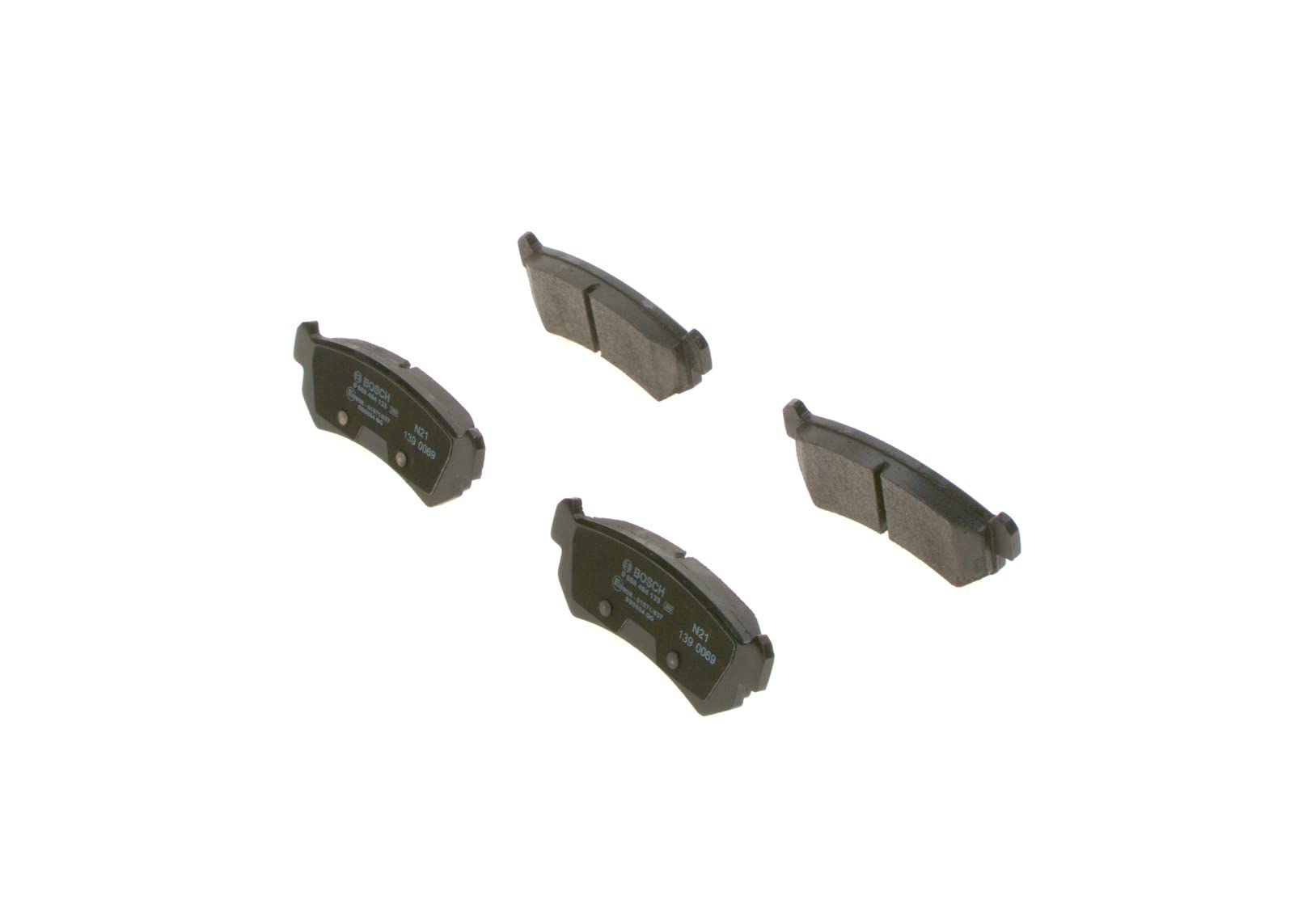 Bosch BP1044 Bremsbeläge - Hinterachse - ECE-R90 Zertifizierung - vier Bremsbeläge pro Set Bosch BP1044 Bremsbeläge - Hinterachse - ECE-R90 Zertifizierung - vier Bremsbeläge pro Set von Bosch Automotive