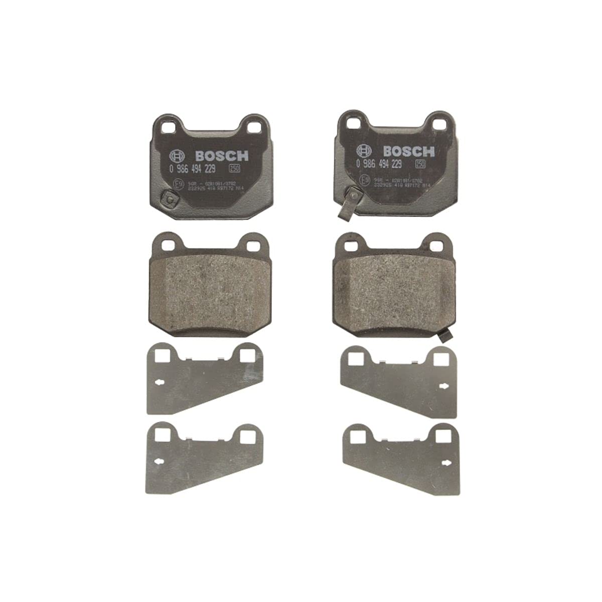 Bosch BP1164 Bremsbeläge - Hinterachse - ECE-R90 Zertifizierung - vier Bremsbeläge pro Set Bosch BP1164 Bremsbeläge - Hinterachse - ECE-R90 Zertifizierung - vier Bremsbeläge pro Set von Bosch Automotive