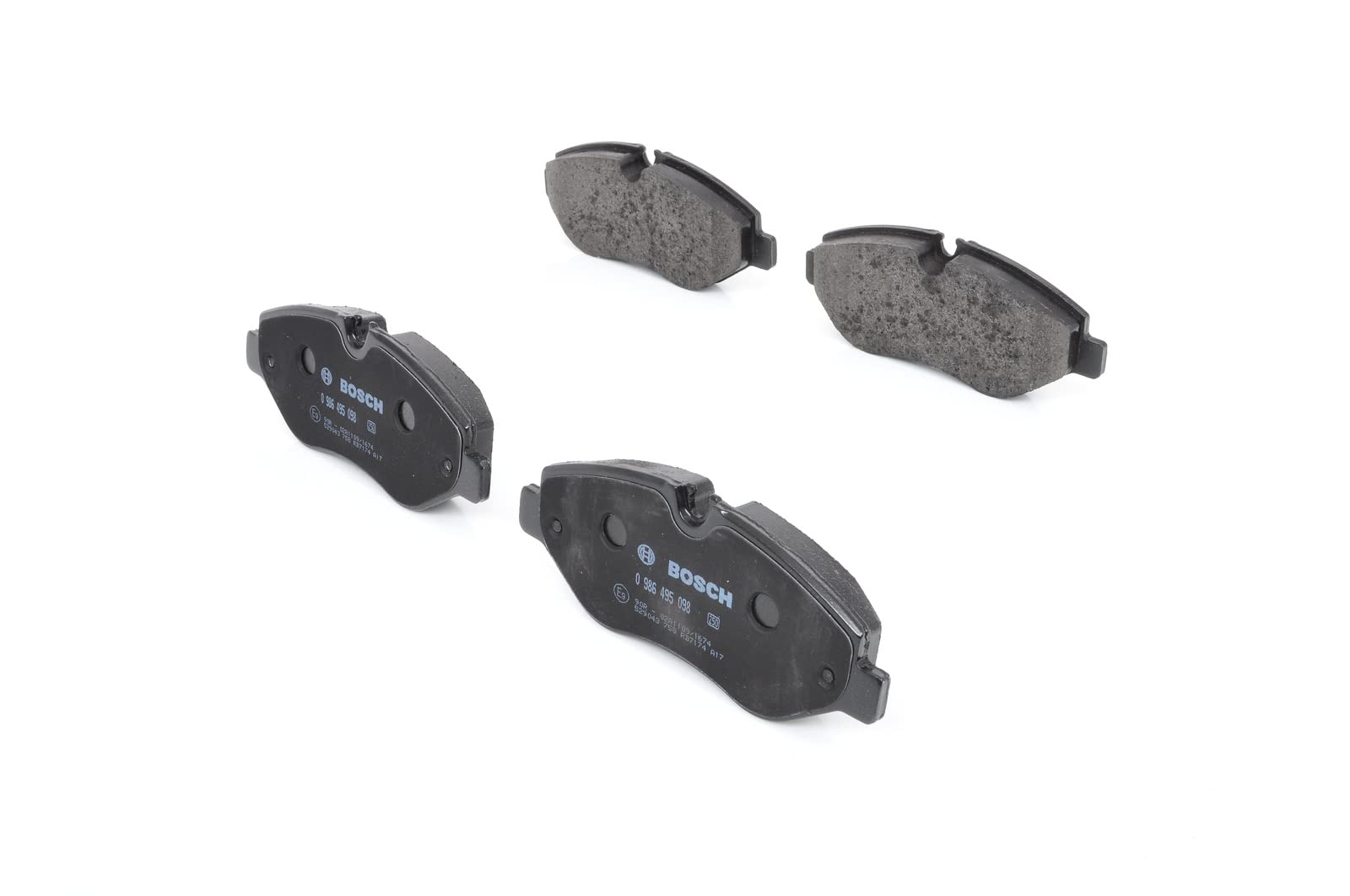 Bosch BP1552 Bremsbeläge - Vorderachse - ECE-R90 Zertifizierung - vier Bremsbeläge pro Set Bosch BP1552 Bremsbeläge - Vorderachse - ECE-R90 Zertifizierung - vier Bremsbeläge pro Set von Bosch Automotive