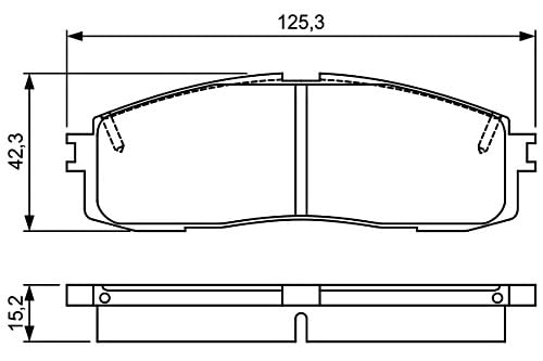 Bosch BP1619 Bremsbeläge, ECE-R90-Zertifizierung, 1 Satz mit 4 Bremsbelägen von Bosch Automotive
